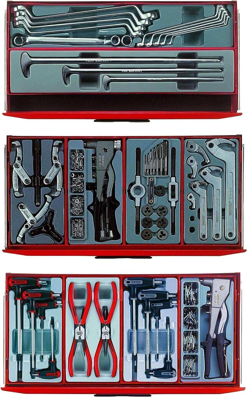 Teng Tools 1100 Piece Complete Mixed Monster Mega Master Hand Tool Kit - TCMONSTER02