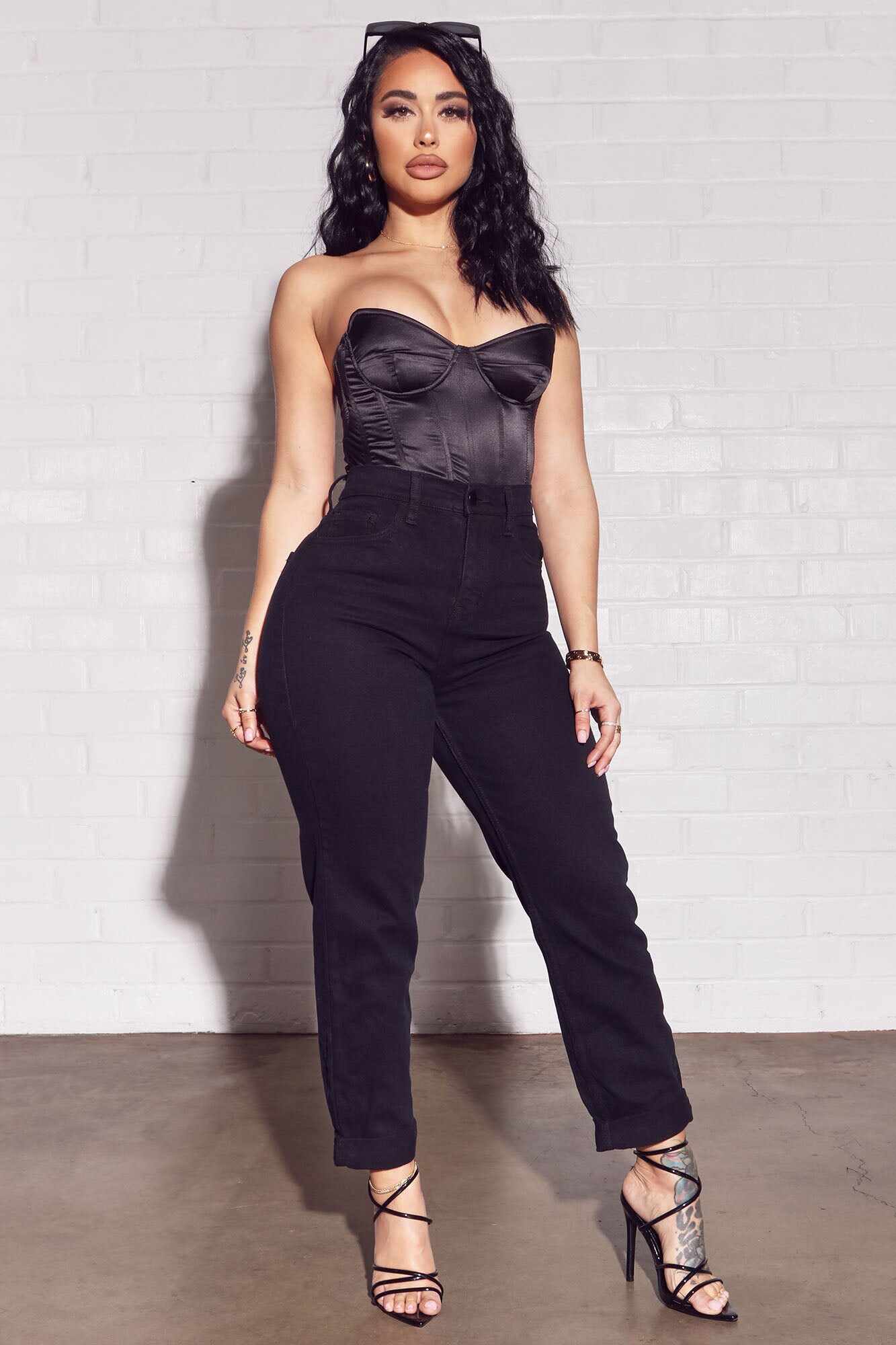 I Got It From My Mama Jeans - Black