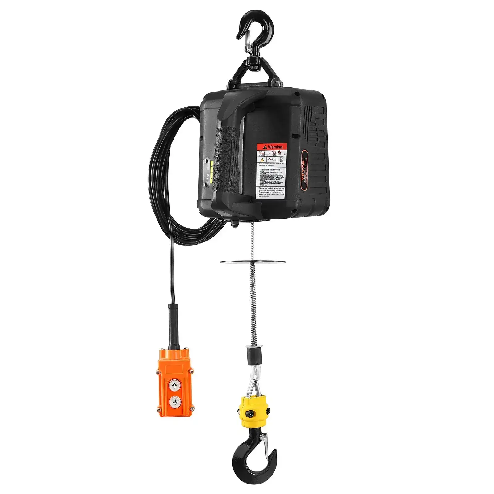 3-in-1 Electric Hoist Winch Tools1100lbs 1500W Portable Power Winch Crane110V/120V22.9 ft Lifting Height13 ft/minManual-Wired-Wireless Remote ControlOverload Protection