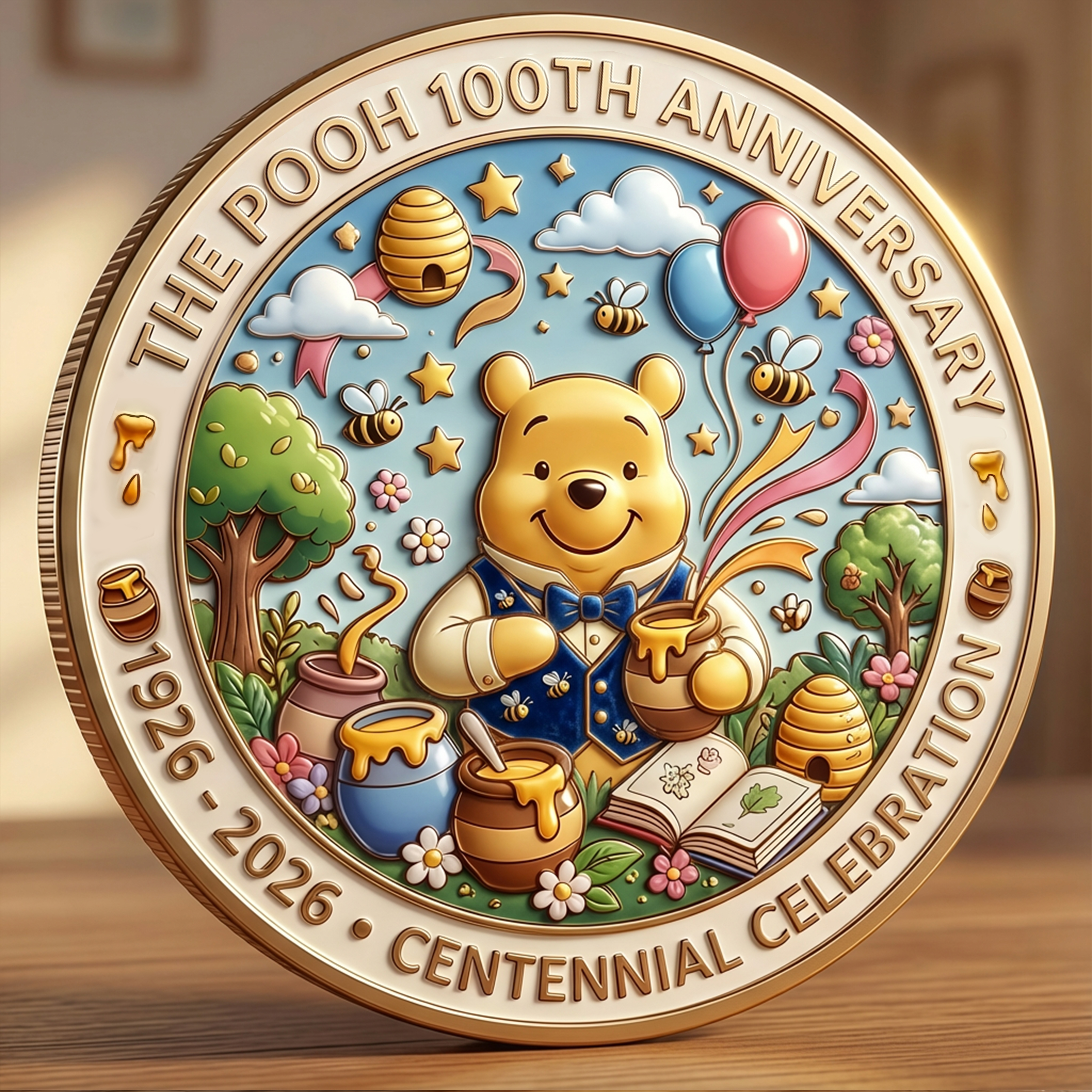 Winnie the Pooh 100th Anniversary Commemorative Coin