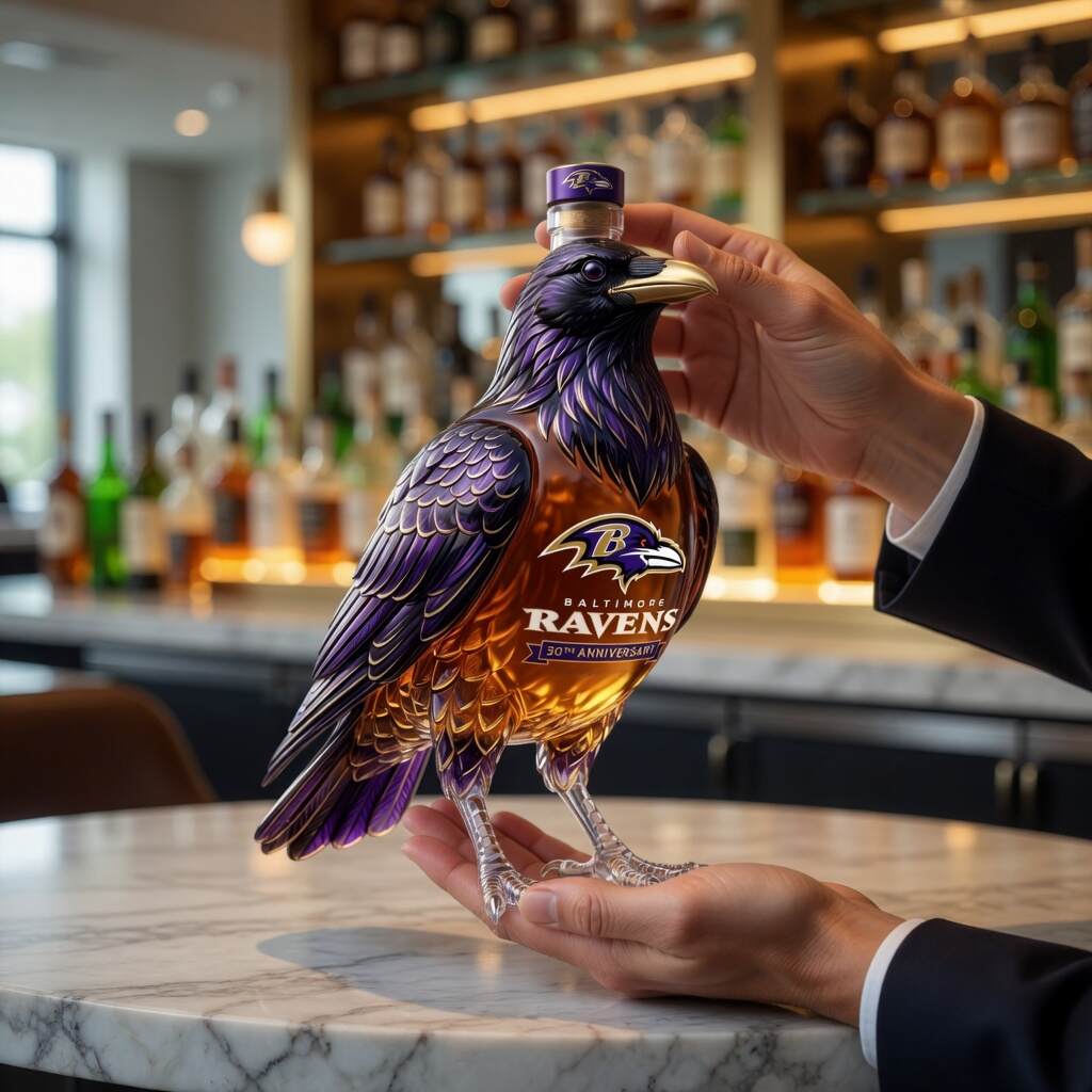 Baltimore Ravens 30th Anniversary Raven Bottle