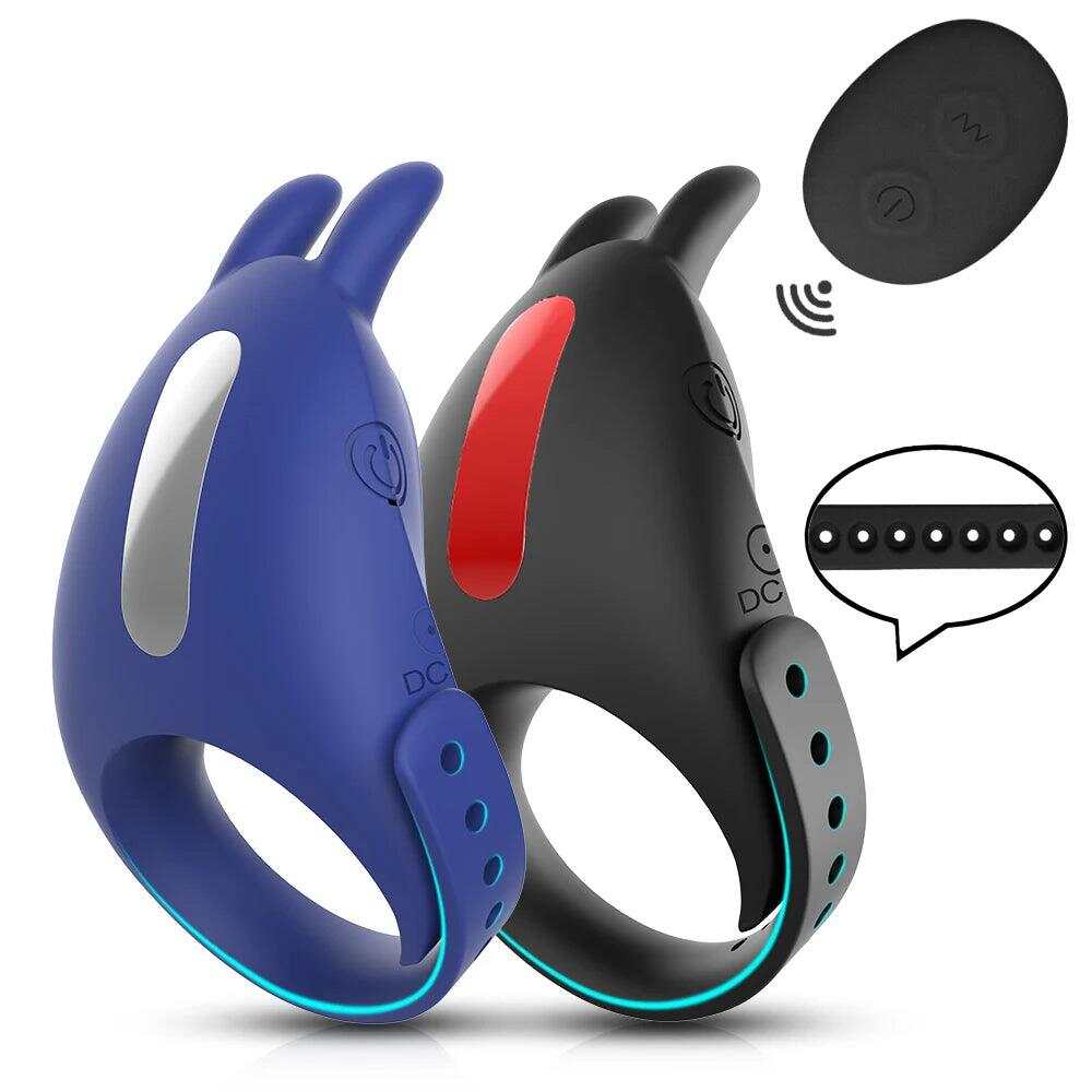 Adjustable Vibrating Cock Ring with Remote Control – Ejaculation Delay & Clitoris Stimulation