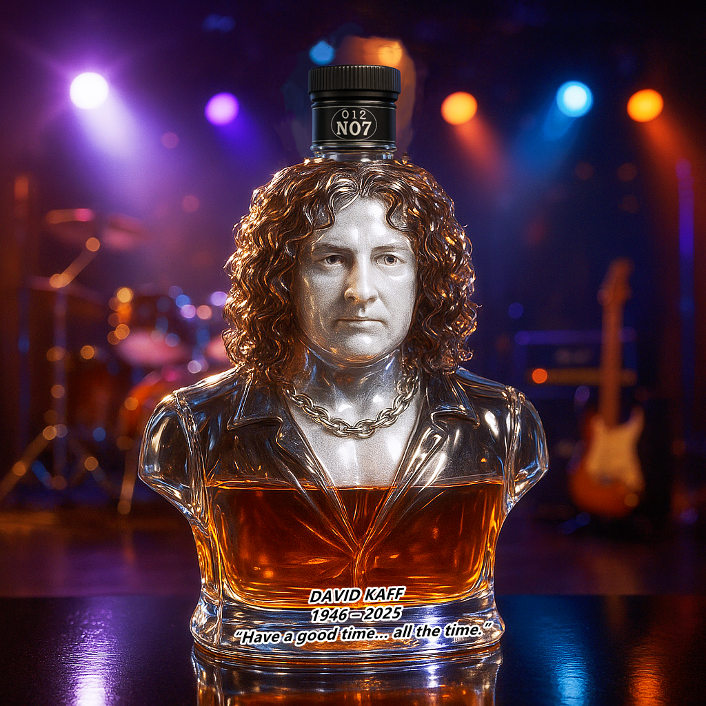 DAVID KAFF Commemorative Whiskey Bottle