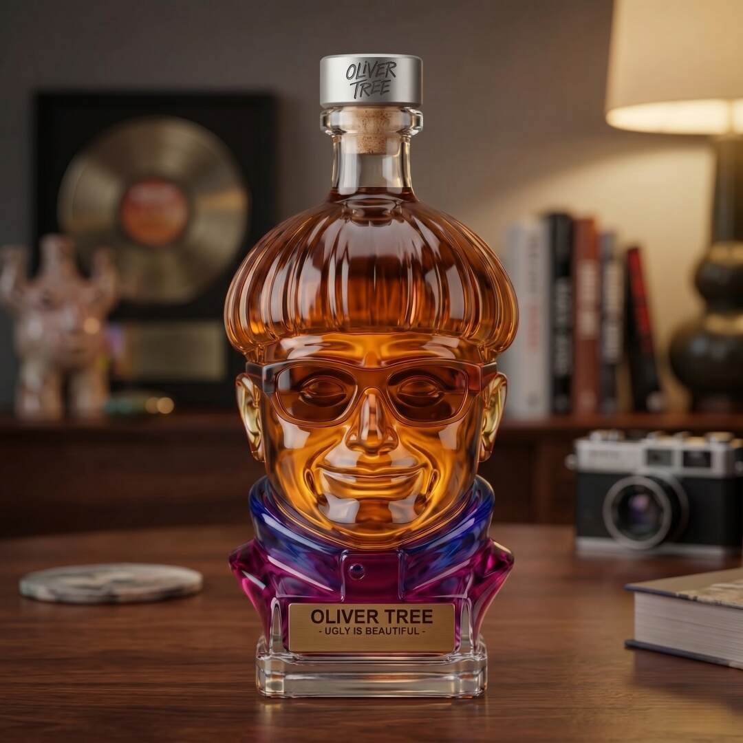 🥃 Oliver Tree Commemorative Bust Crystal Decanter