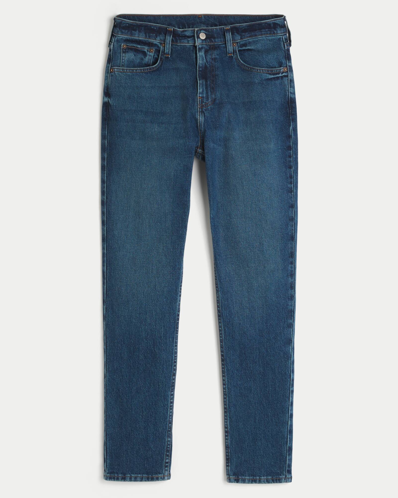 Washed Black Athletic Skinny Jeans