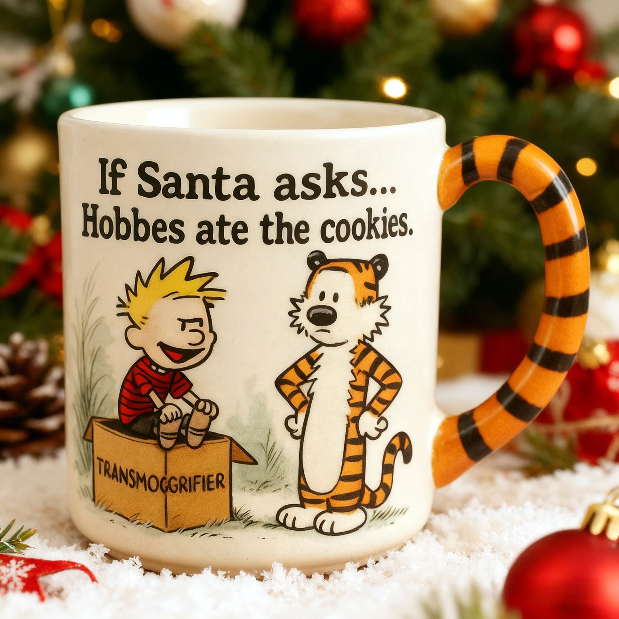Calvin & Hobbes Holiday Mischief Mug