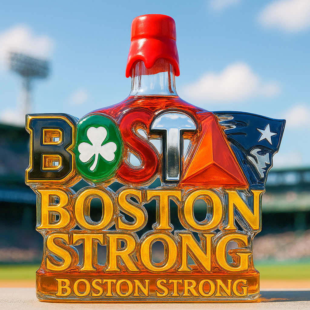 Boston Teams Glory Whiskey Bottle