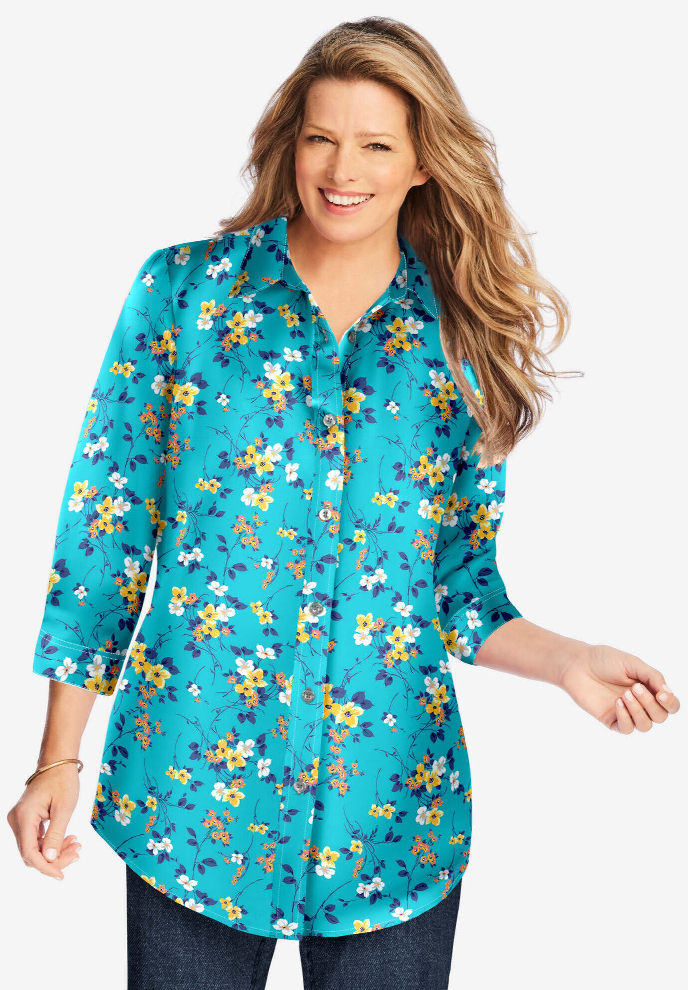 Perfect Three Quarter Sleeve Shirt