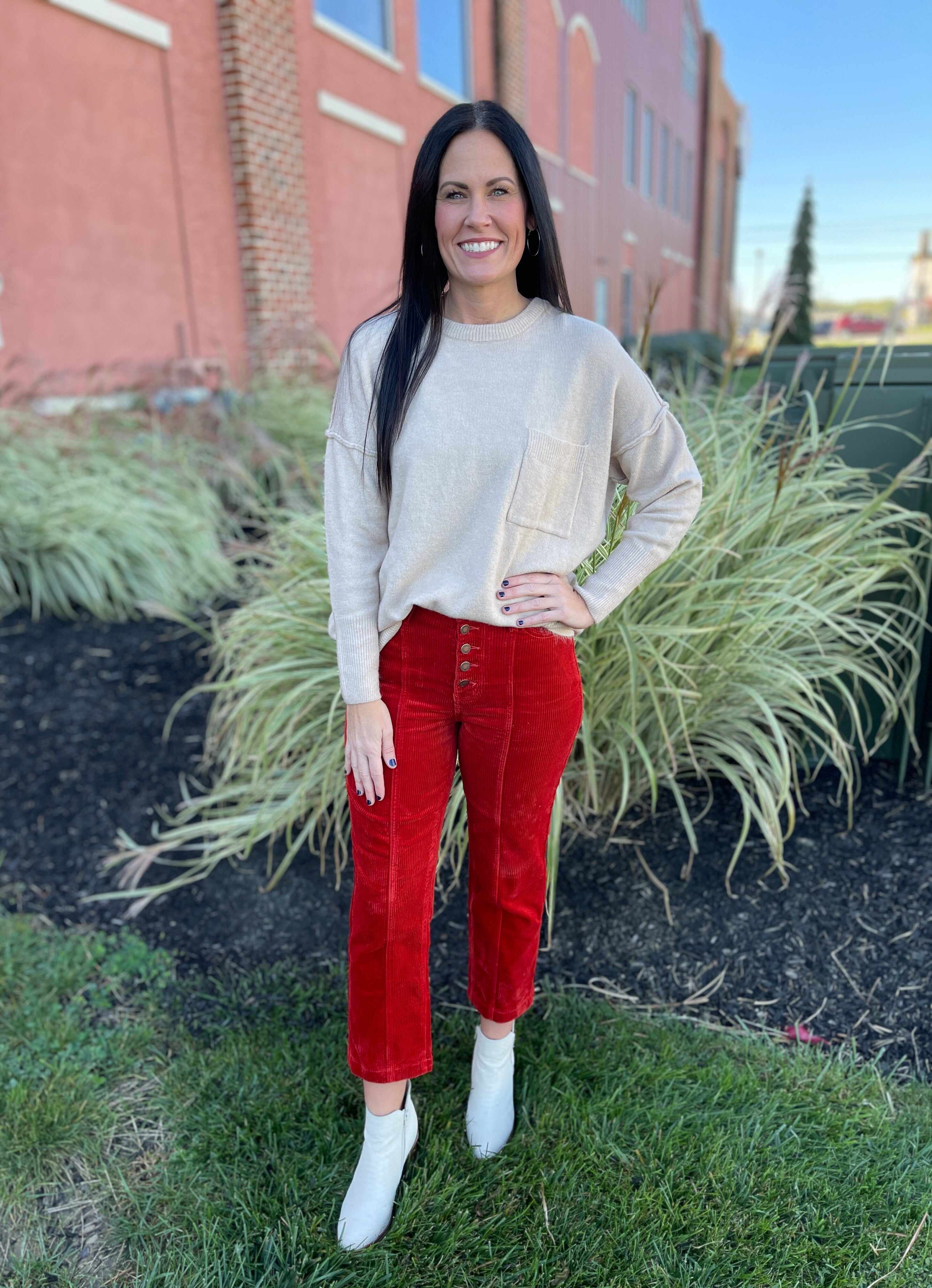 Plus/Reg Spice Up Your Life Corduroy Pants