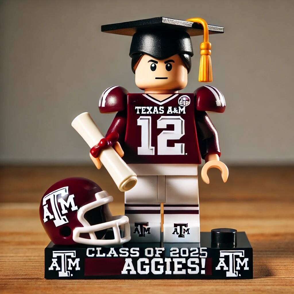 2025 College Football Graduation Minifigure Set