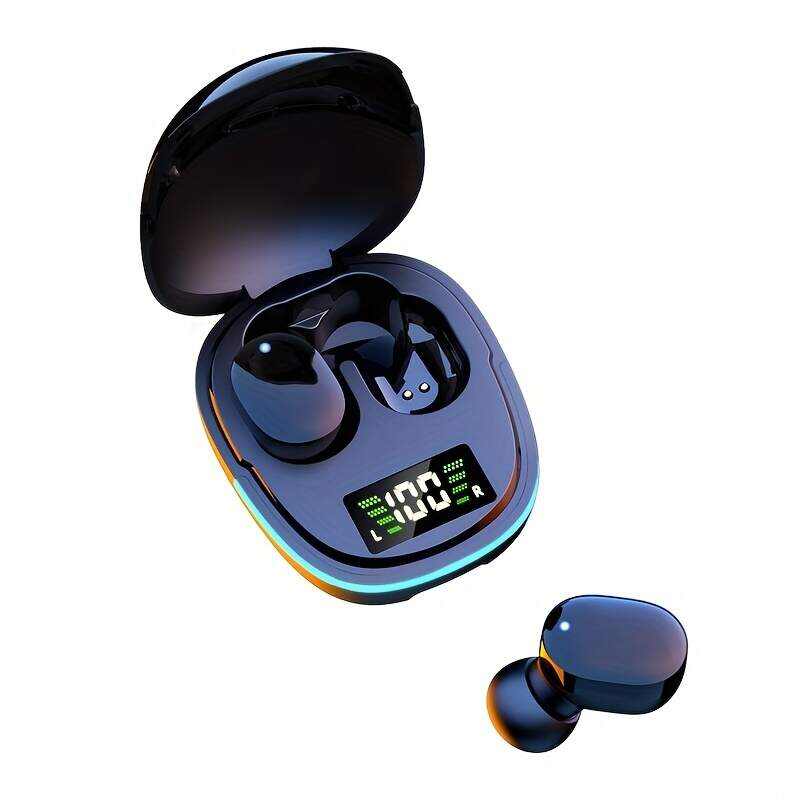 TWS V5.3 True Wireless Stereo Earbuds, TWS Gaming Hands-Free Earphones, Touch Button, Low Latency Earphones, Dual Connection, Waterproof IPX4 Earphones, With RGB Light Charging Case, Built-in Mic, For Smartphone For Android And For IOS System