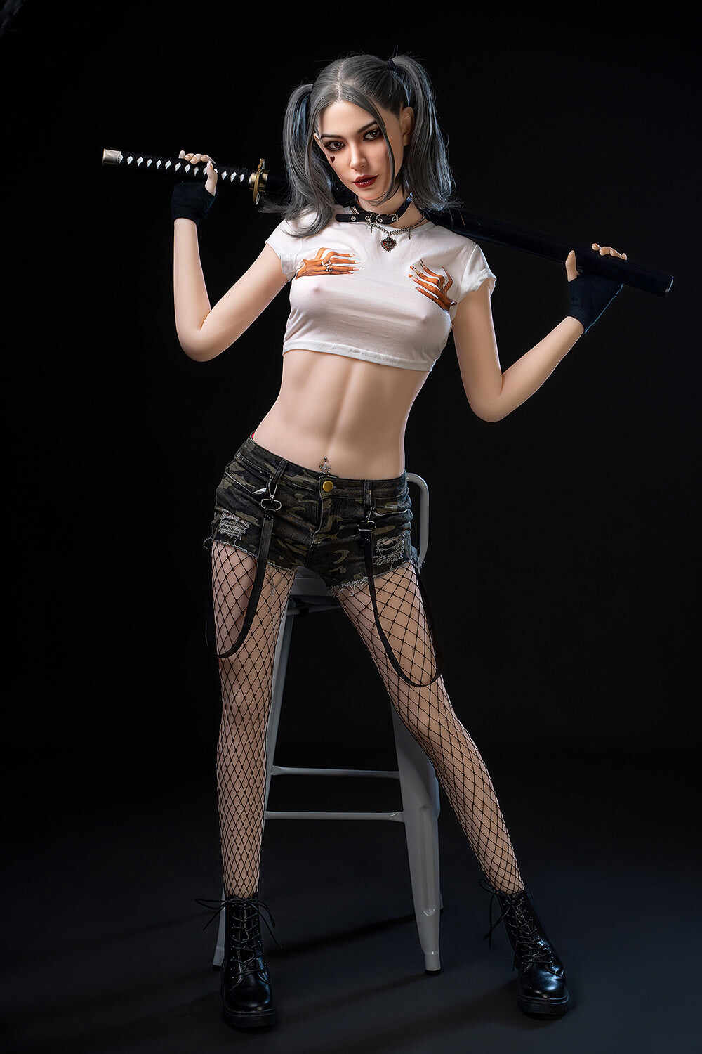 EU Stock - Makayla 5ft68 / 173cm M7 ROS Soft Silicone Head + TPE Body Full Size Curvy Adult Sex Doll For Blowjob