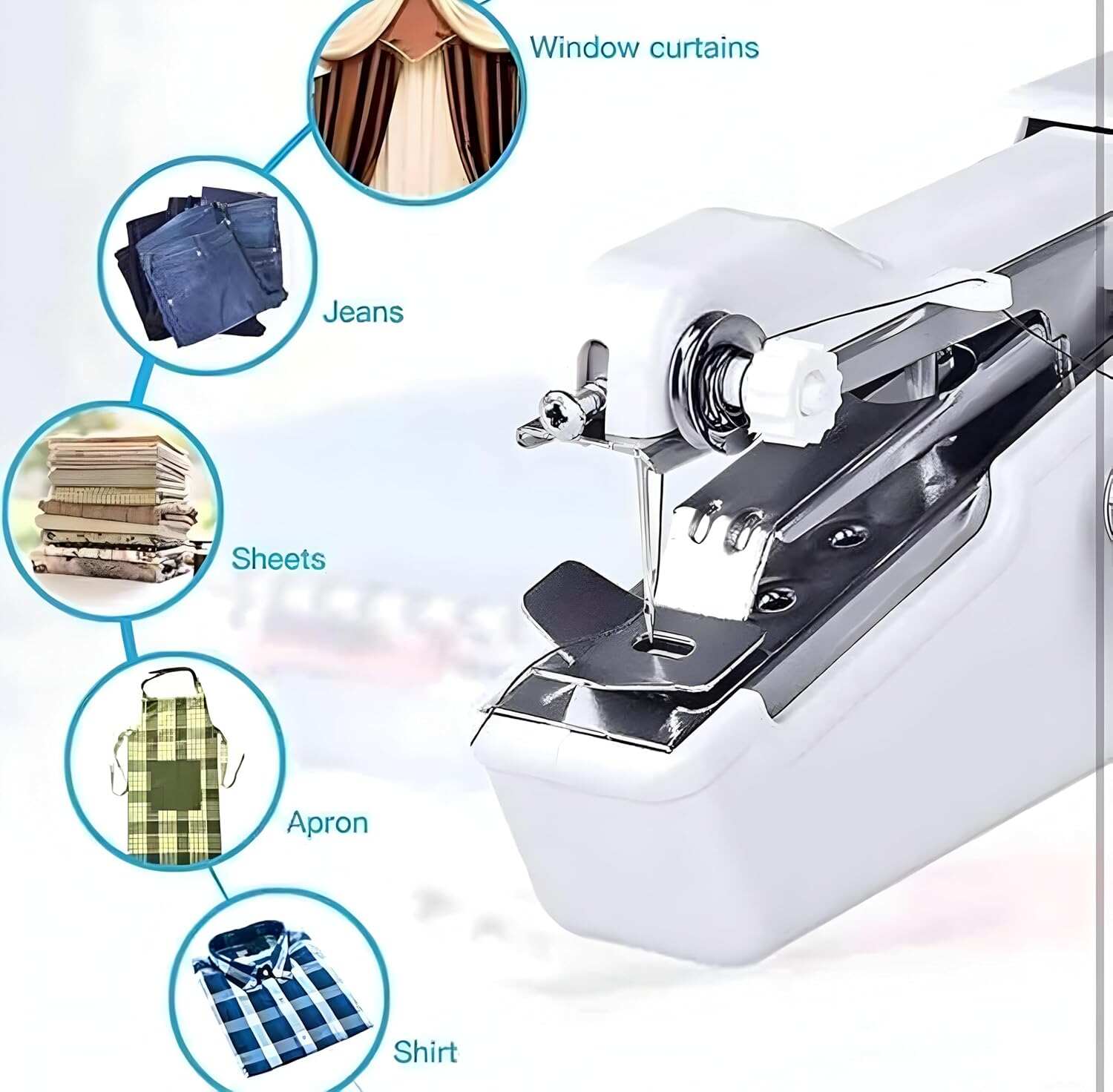 Best Quality MINI ELECTRIC CORDLESS SEWING MACHINE – Handheld & Portable For Quick Repairs & DIY Crafts