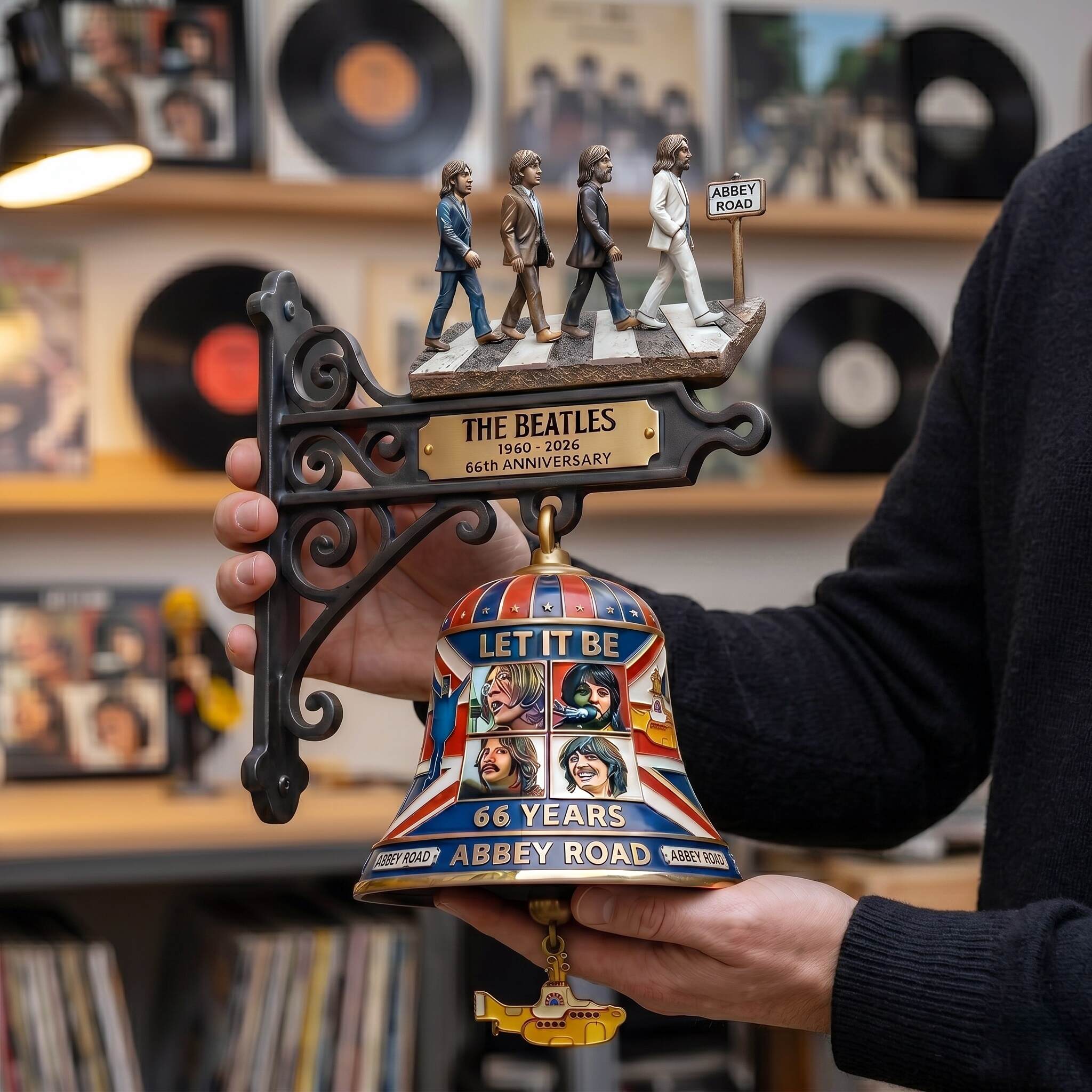 The Beatles Abbey Road 66th Anniversary Tribute Wall Bell