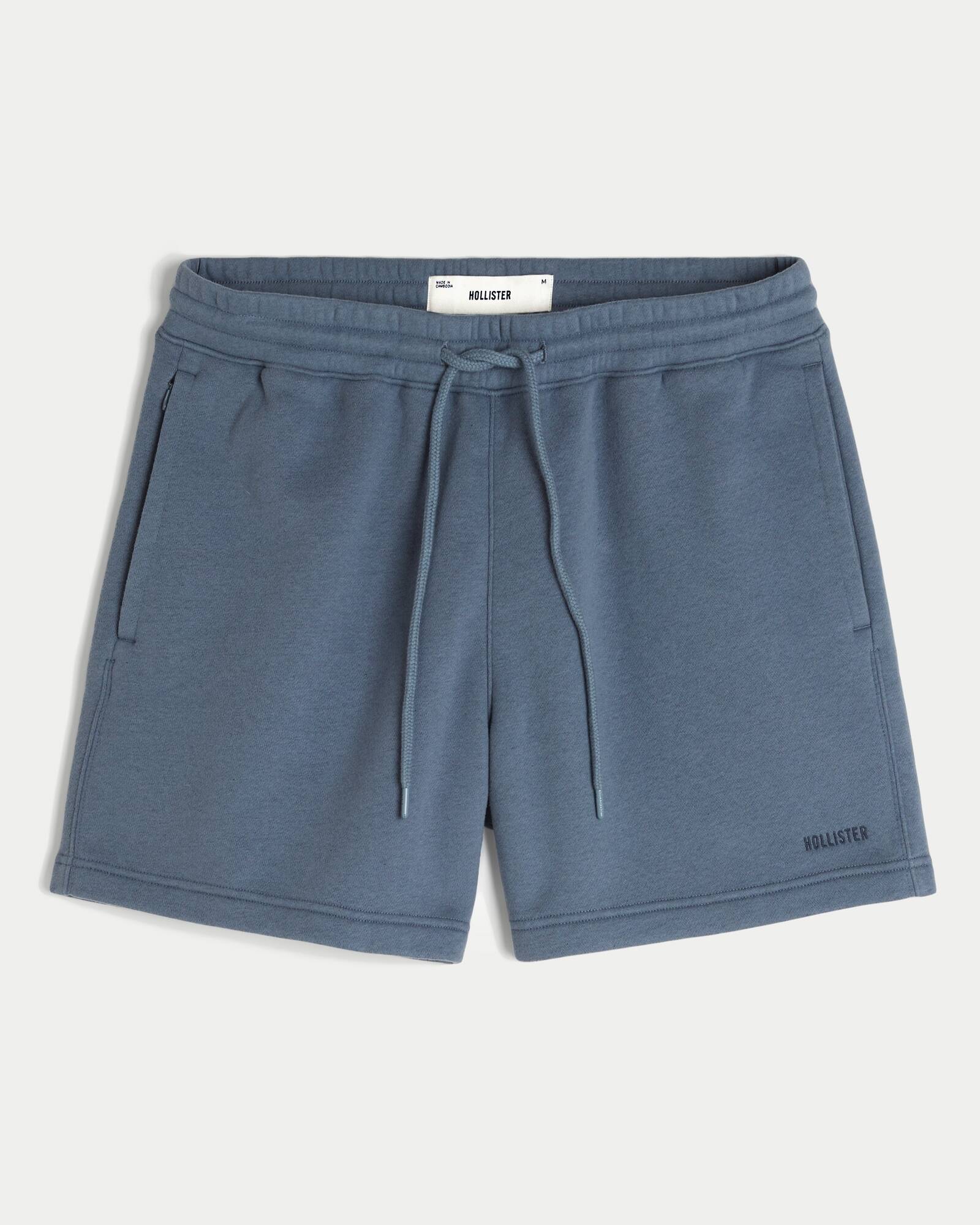 Mid-Thigh Camo Loose Fleece Shorts