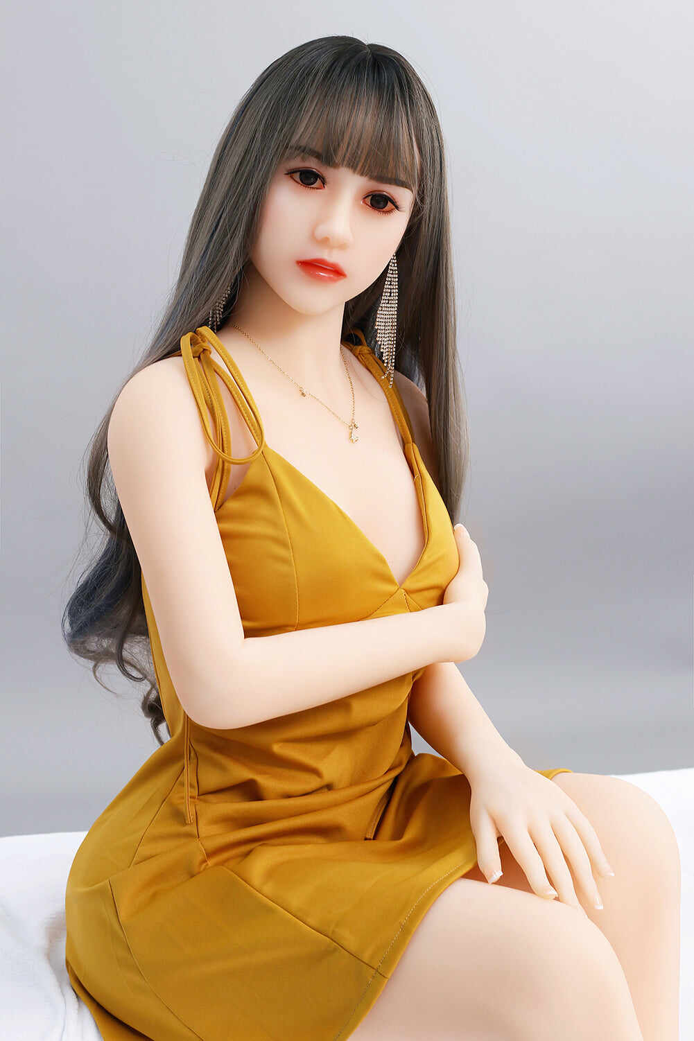 Daisy 5ft41 / 165cm 37 Head TPE  Small Breast Real Asian Full Size Sex Doll