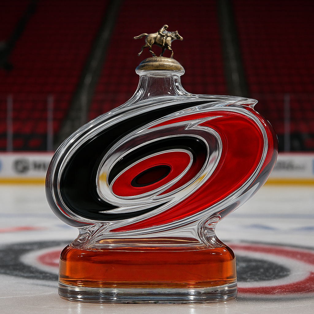 Carolina Hurricanes Whiskey Bottle