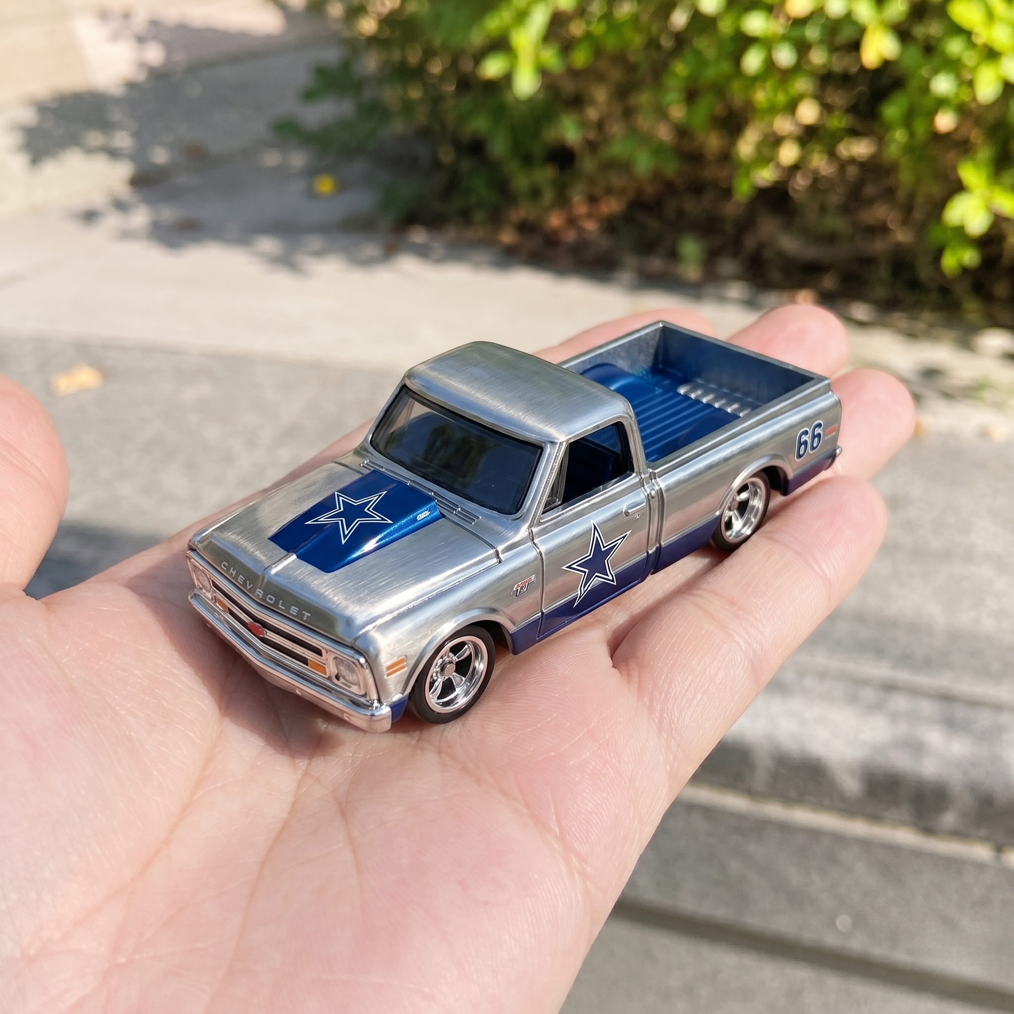 Hot Wheels Dallas Cowboys 66th Anniversary 1968 Chevrolet C10 Model