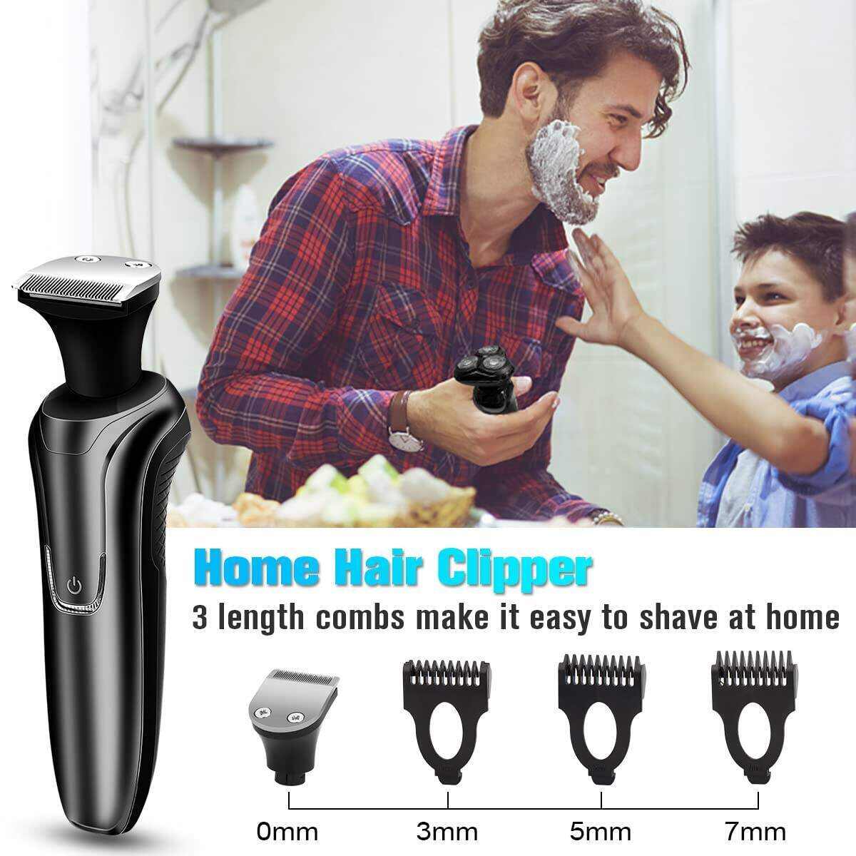 Electric Razor for Men, 2023 Men’s Electric Shavers Rotary LED Display/Waterproof/Rechargeable, Electric Shaver for Men Cordless Floating Head Replaceable Blades Portable Travel Razor Idea Gift