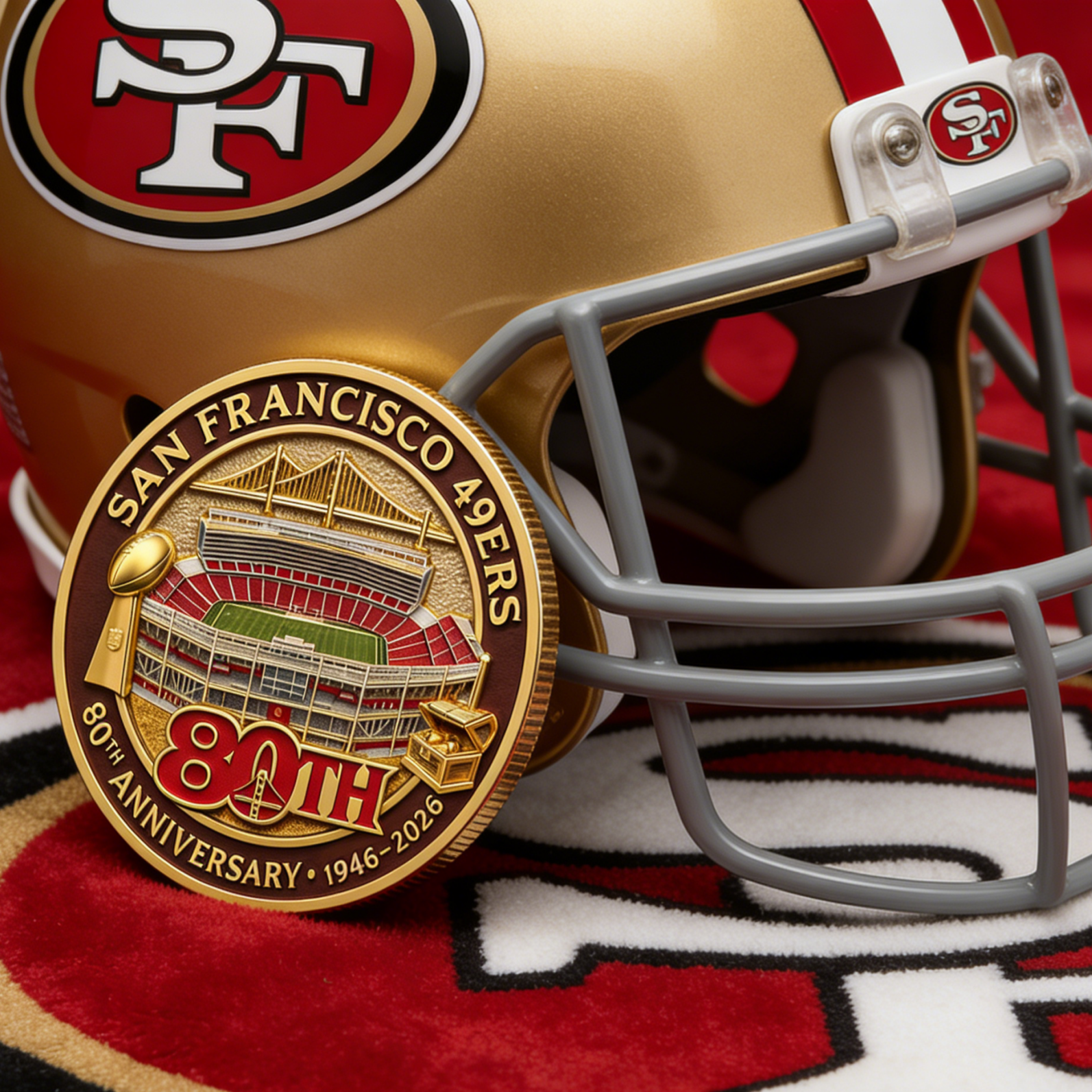 SF 49ers 80th Anniversary Commemorative Coin