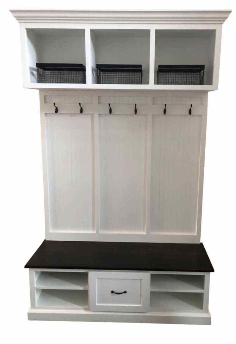 BIRMINGHAM 3-section Entryway bench with storage