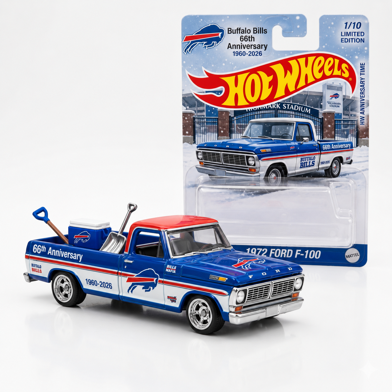 Hot Wheels Buffalo Bill 66th Anniversary FORD F-100 Model