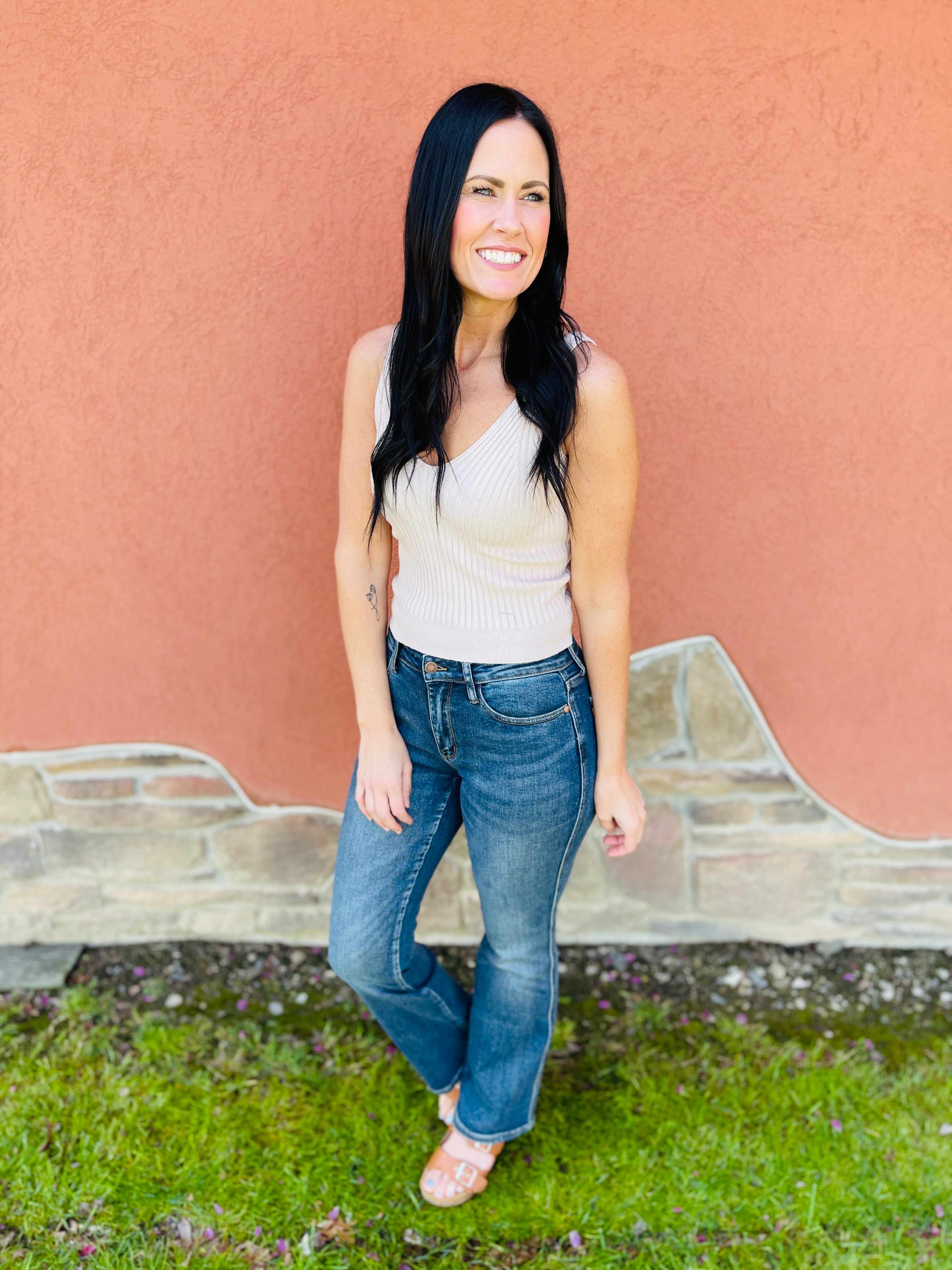 REG/CURVY Can't Compete Midrise Bootcut Jeans