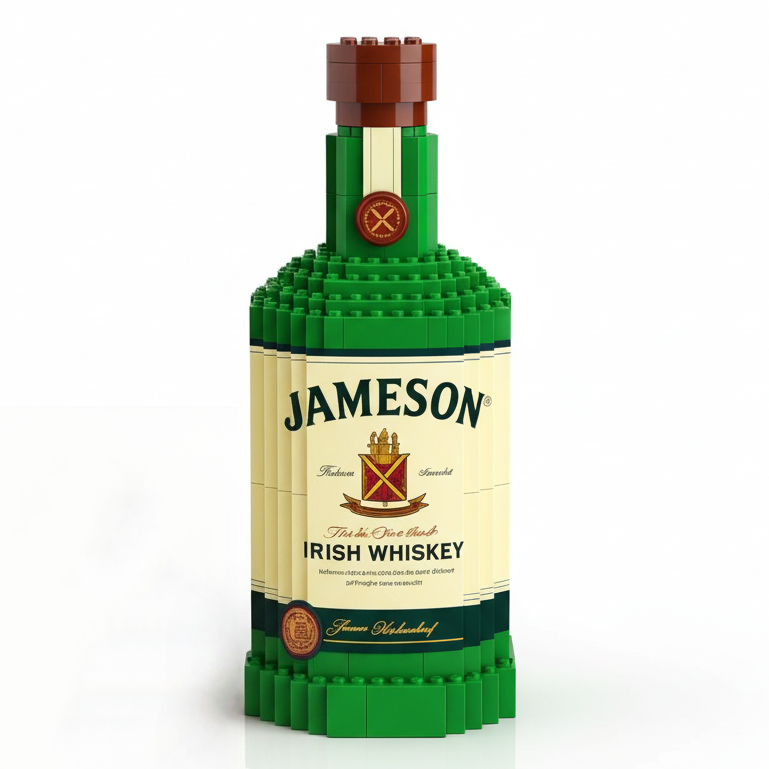 Old-Fashioned Whiskey Bear Brick Set