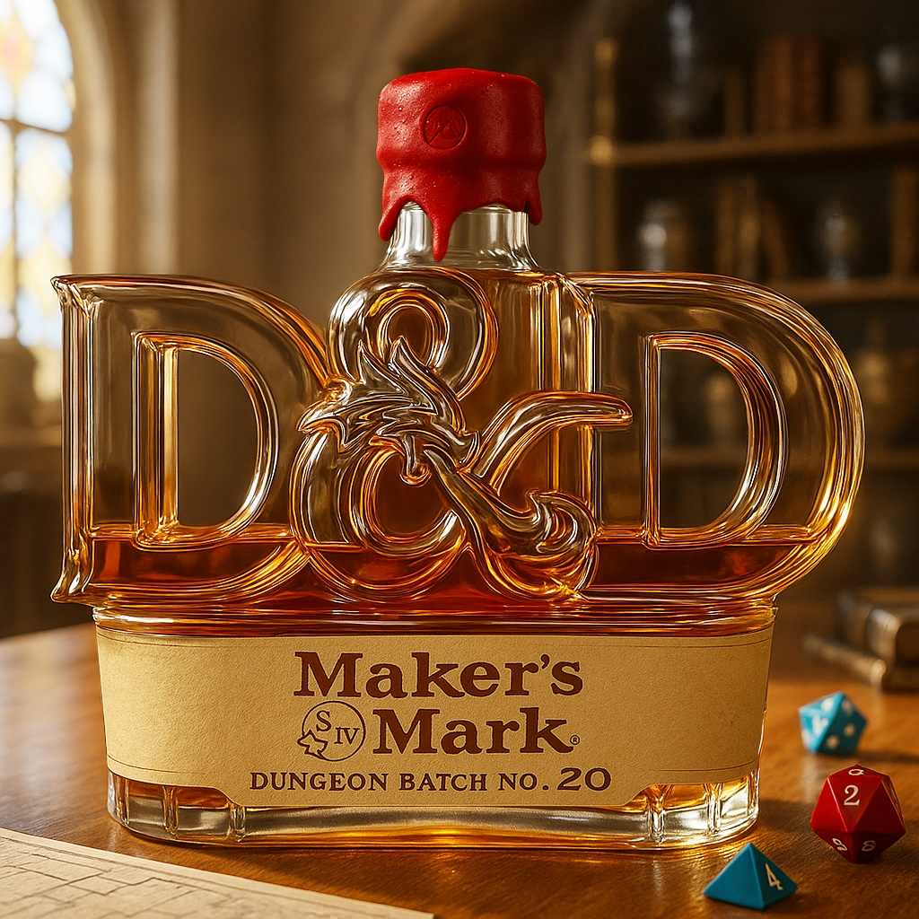 Dungeons & Dragons Whiskey Bottle