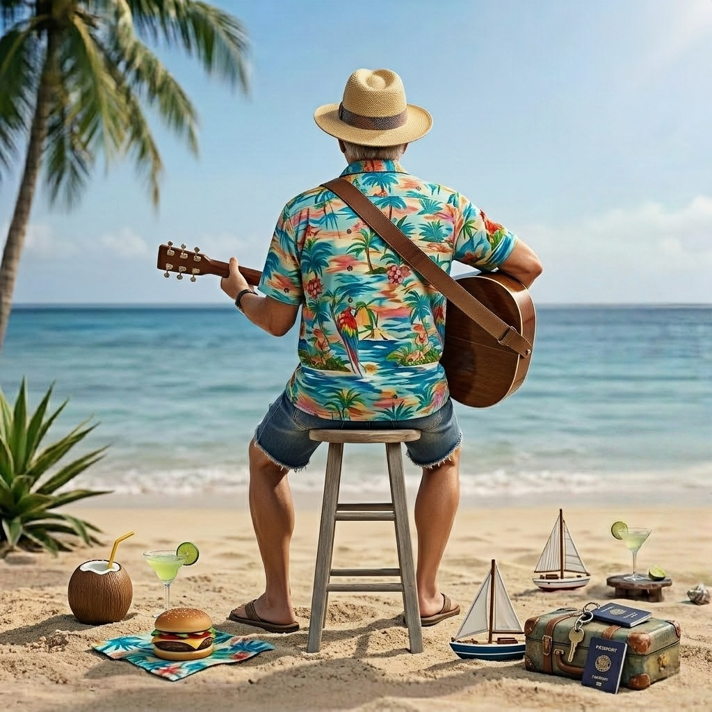 Jimmy Buffett Hot Toys 1:6 Scale Collectible Figure