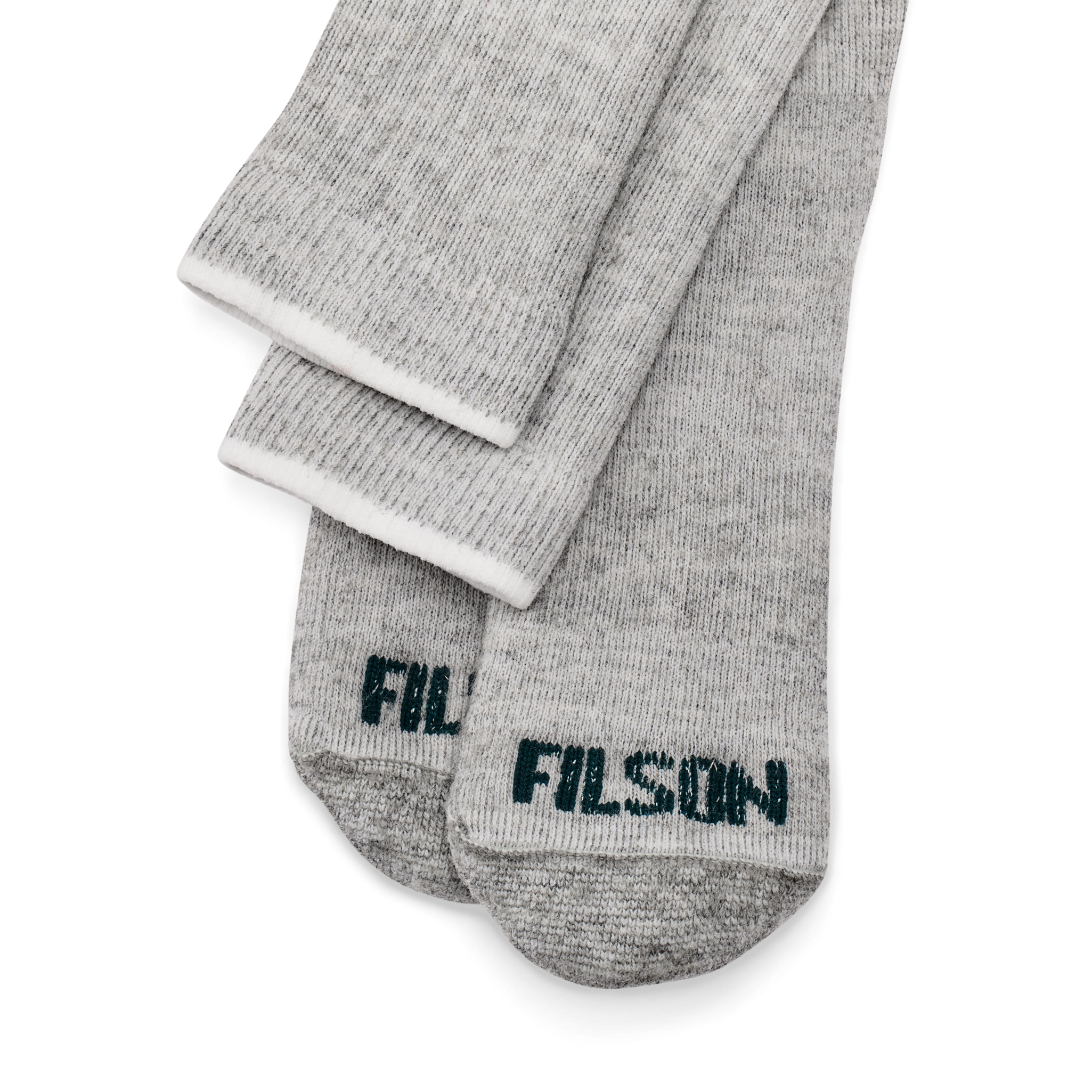 Midweight Traditional Crew Socks - Gray Heather