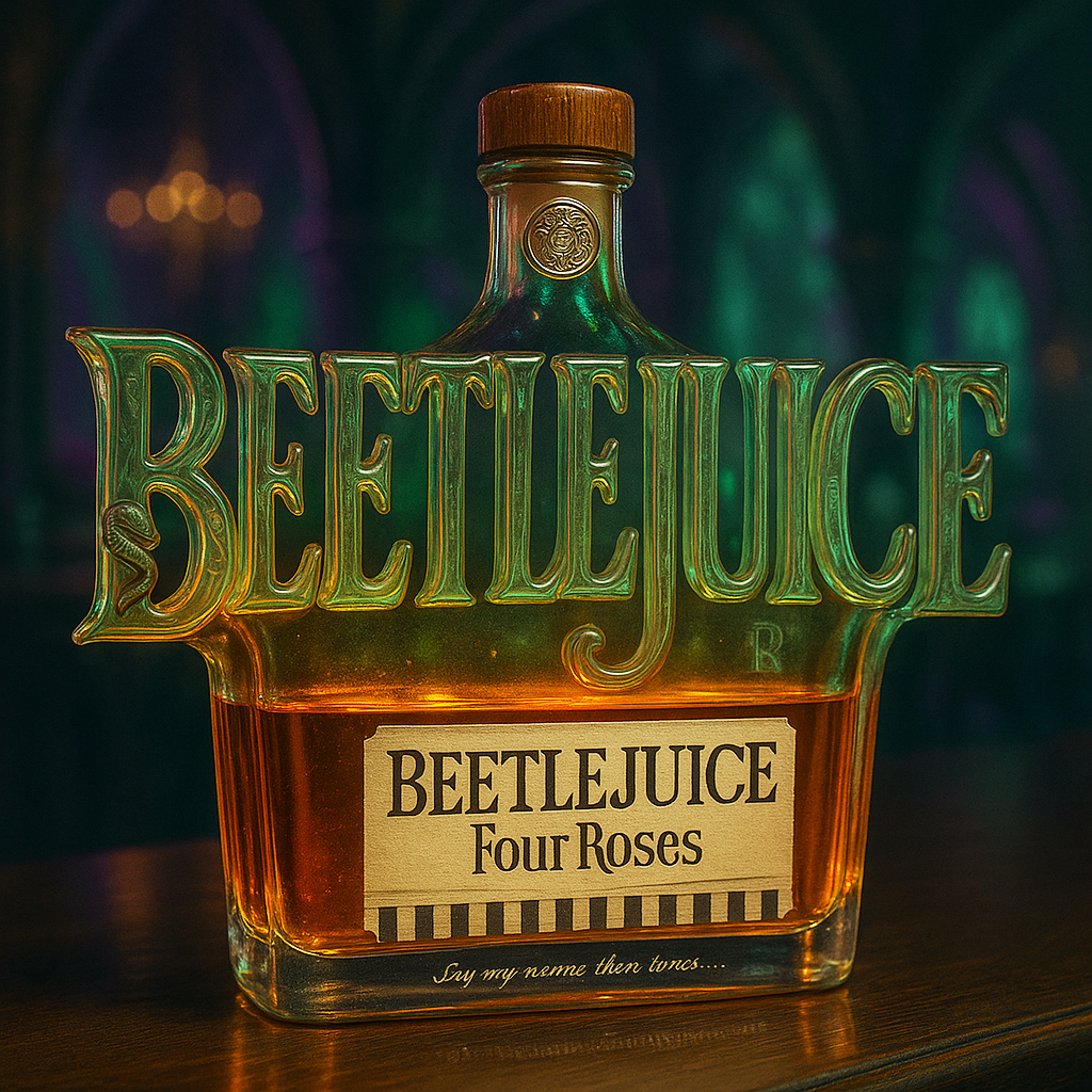 Beetlejuice Whiskey Bottle