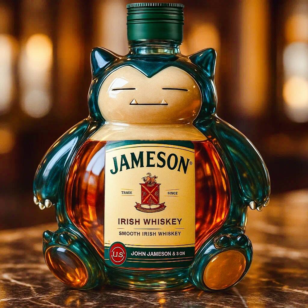 Snorlax Whiskey Bottle