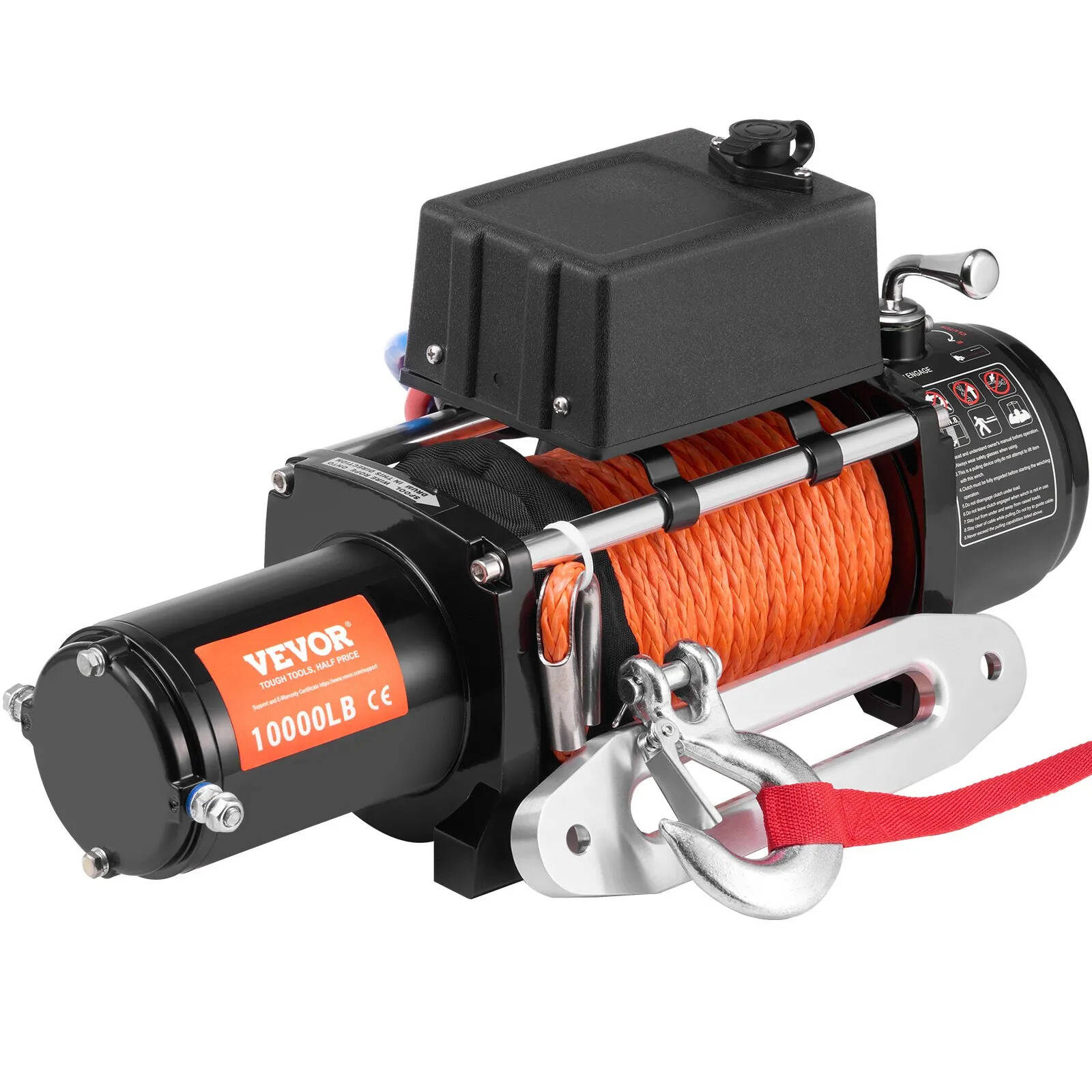 Electric Winch, 18,000 lb, 12V DC Truck Winch with Φ7/16 in x 85 ft Steel Cable Roller Fairlead Wireless & Wired Remote Control, IP55 Waterproof for Towing Off-Road SUV Jeep Truck Trailer Boat