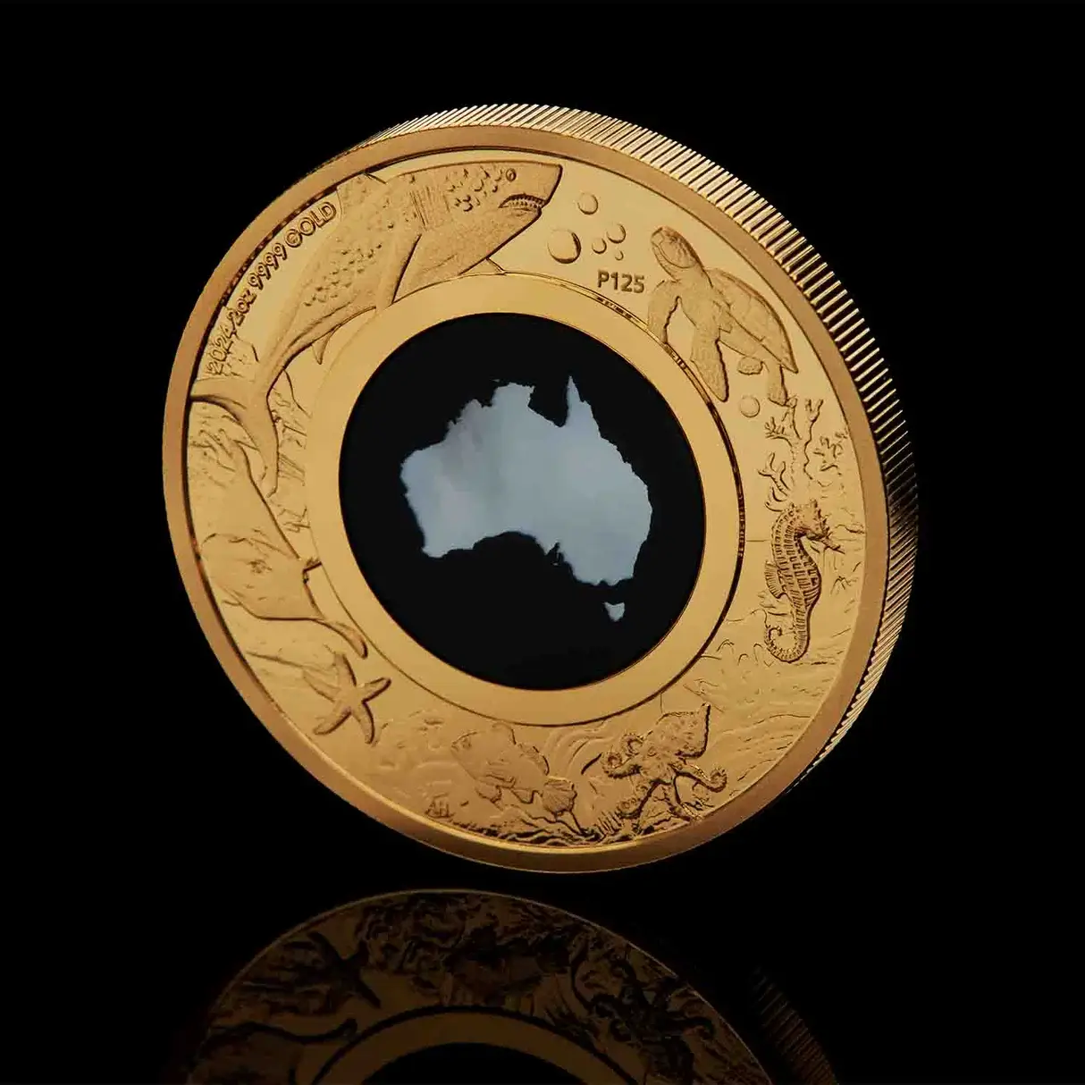 2024 Great Southern Land 2oz Gold Proof Coin with Mother of Pearl Insert