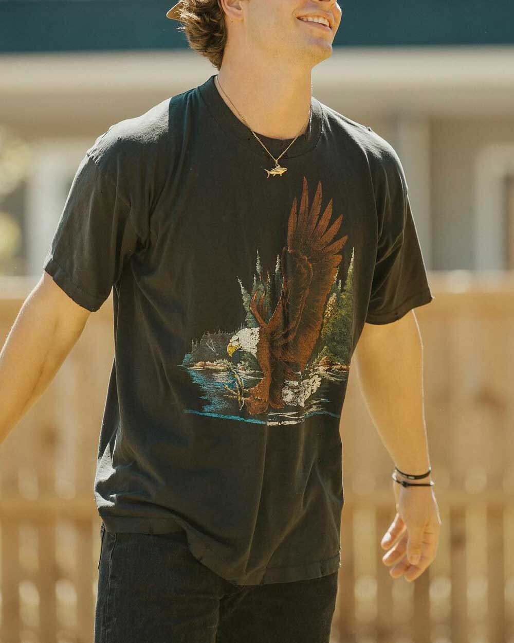 Men's Casual Western Print Short Sleeve