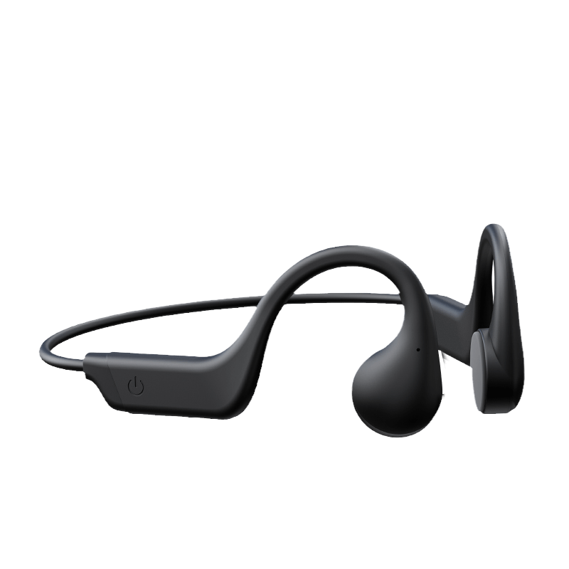 2025 New Upgraded Bone Conduction Earphones True Wireless Open Type Earphones Dual Ear Bone Sensing Sports Earphones Waterproof Sweat Resistant Tape Microphone Induction Conduction Earphones For Running, Cycling, Exercise, Gym Driving Black