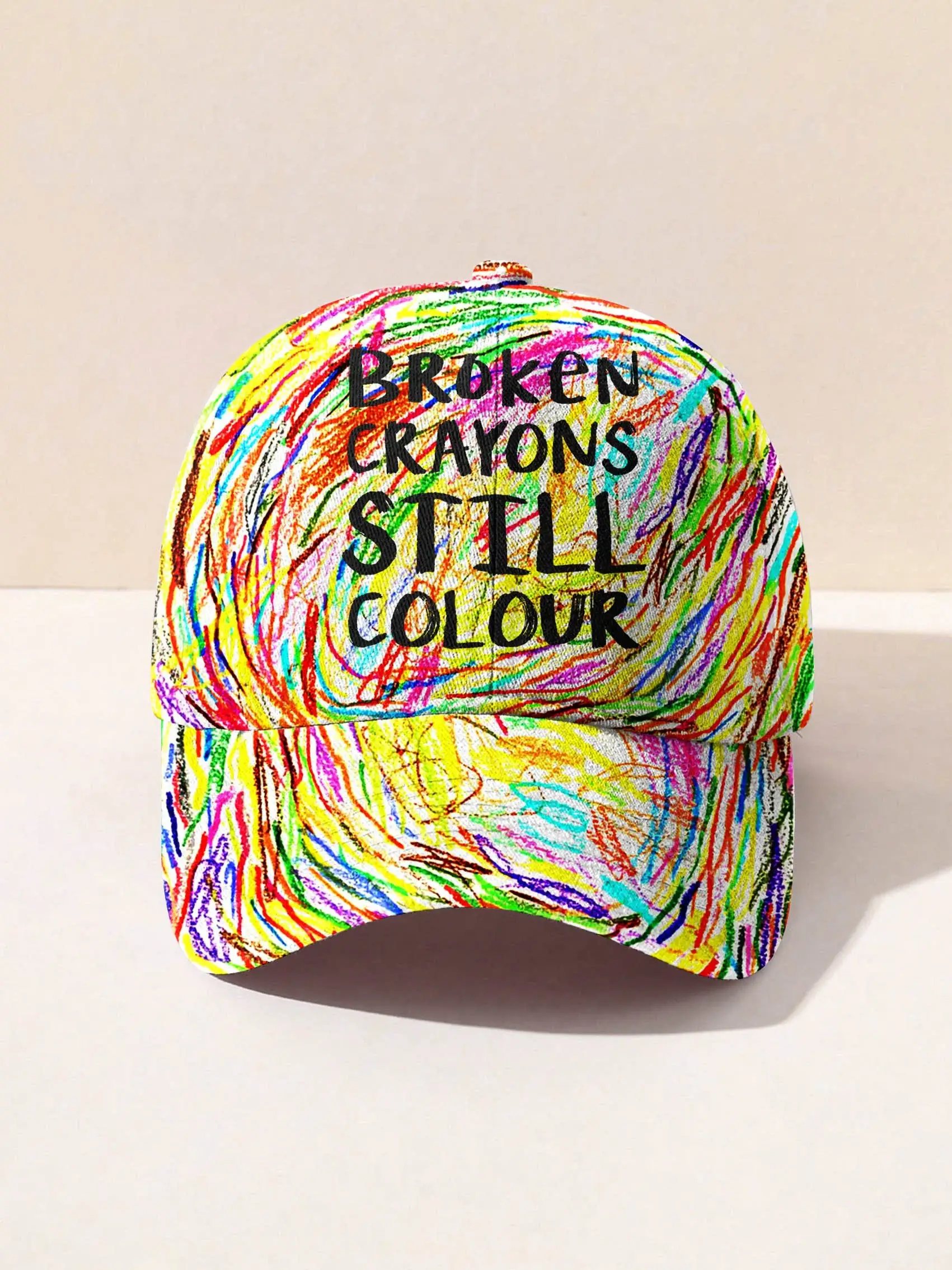 Broken Crayons Still Colour Mental Health Awareness Encourage Print Casual Hats