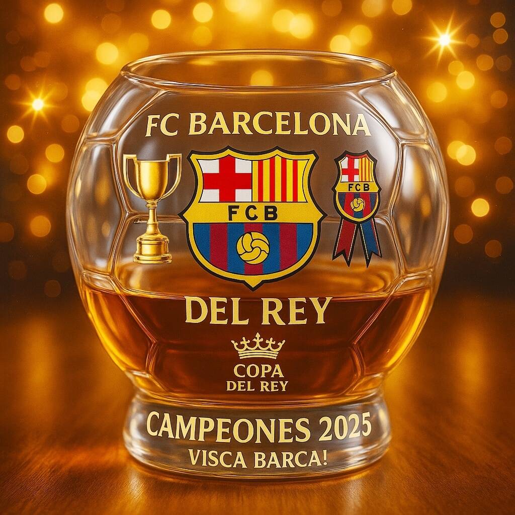Barcelona 2025 Copa del Rey Champion Glass