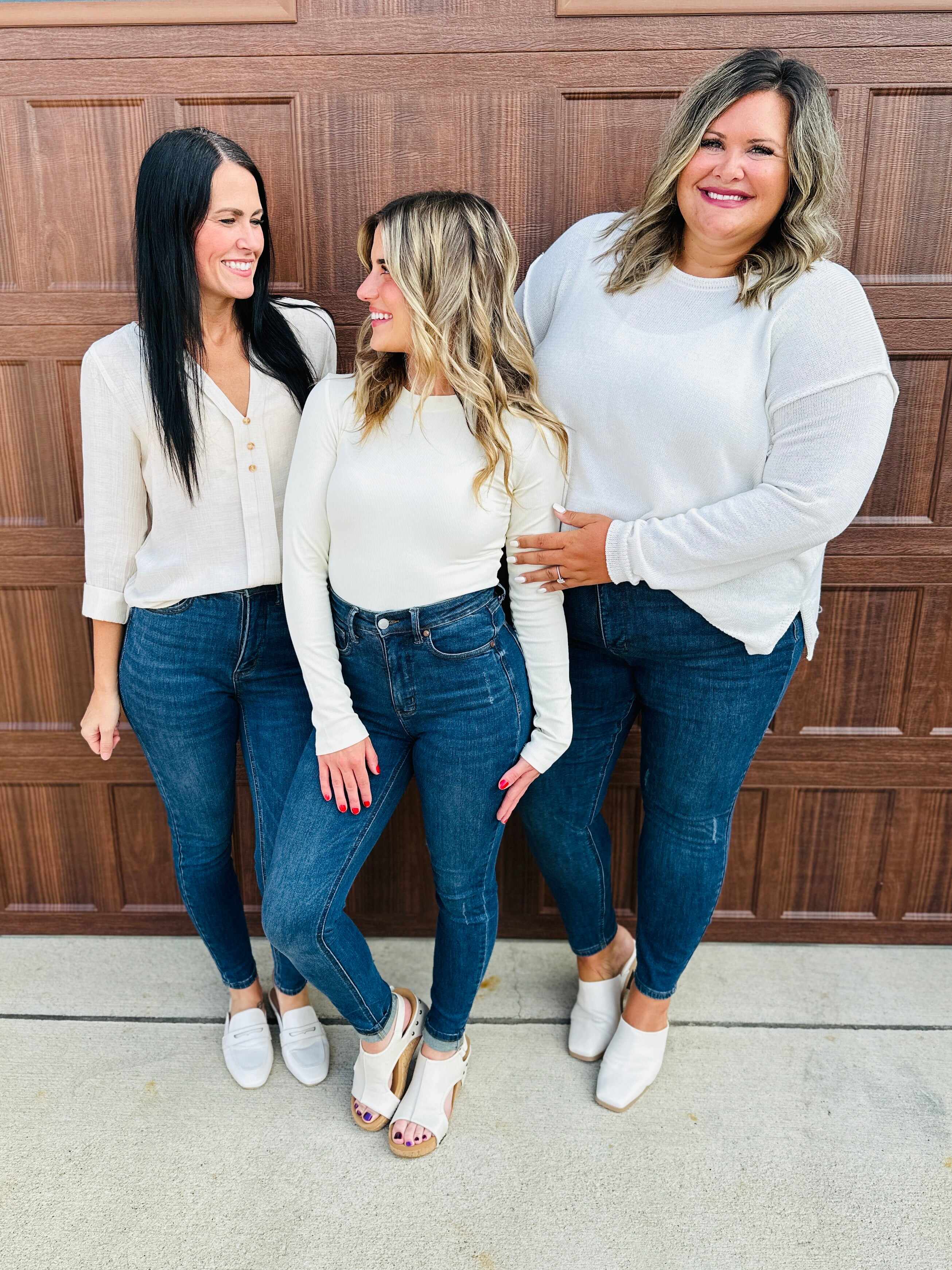 REG/CURVY Triple Trouble Tummy Control and Butt Lifting Skinny Jeans