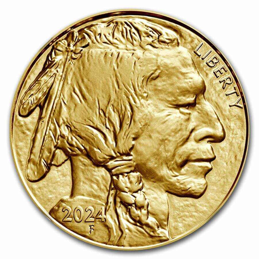 2024 1 oz Gold American Buffalo $50 Coin BU