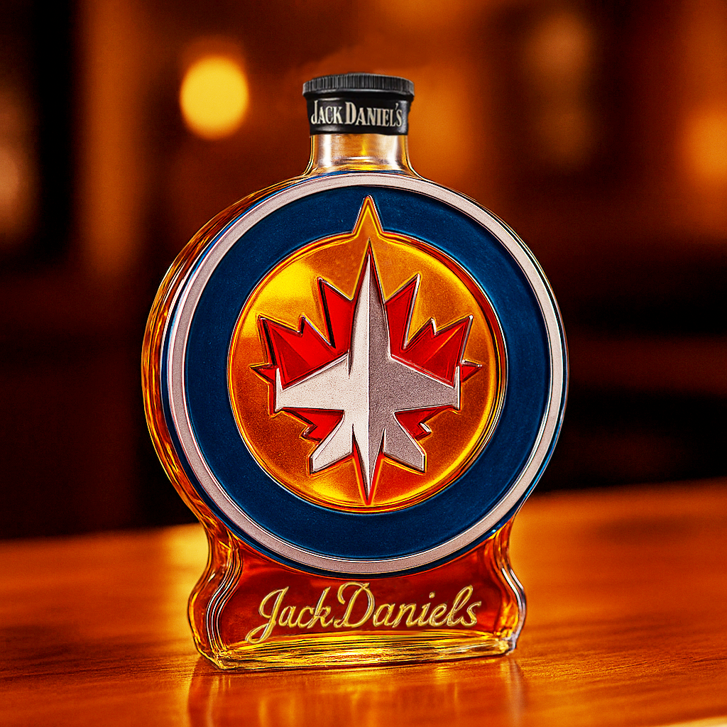 Winnipeg Jets Whiskey Bottle