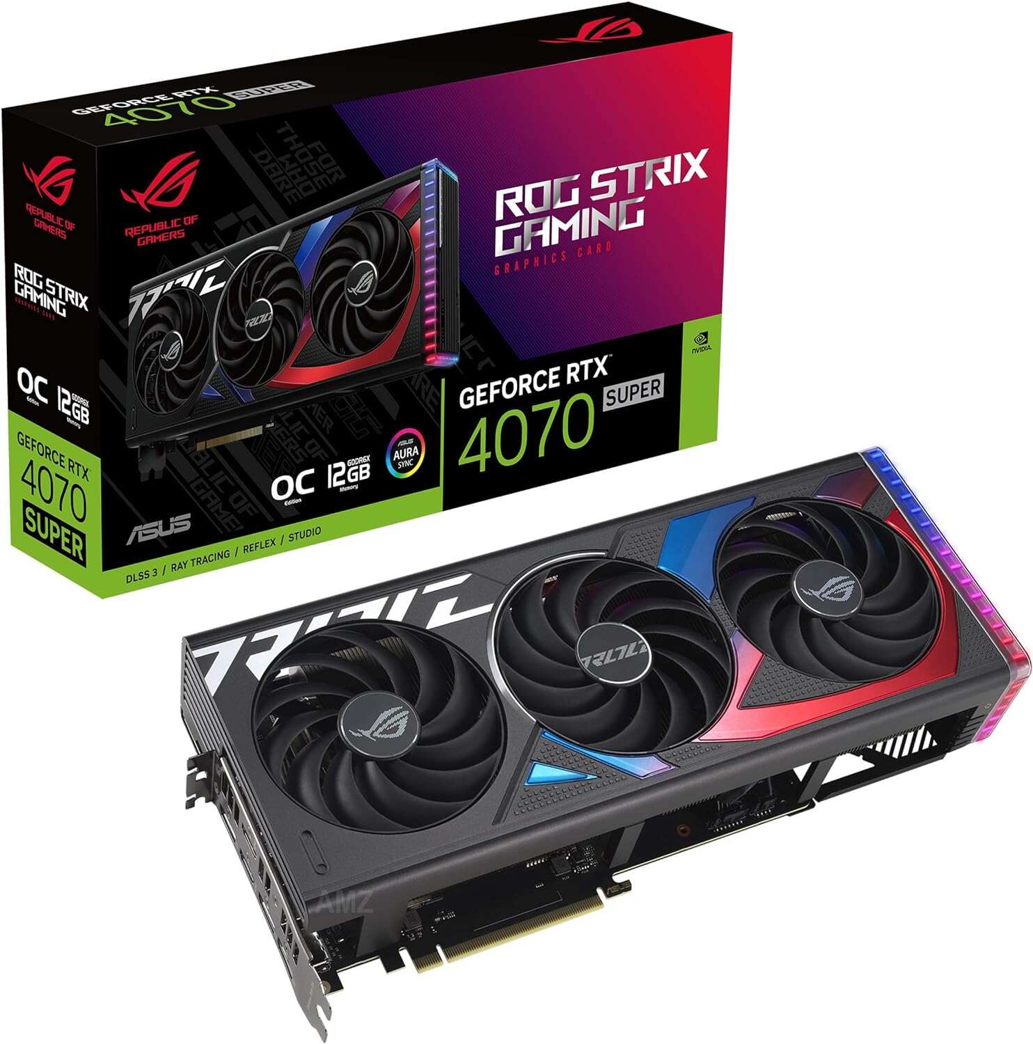 ASUS ROG Strix GeForce RTX™ 4070 OC Edition Gaming Graphics Card (PCIe 4.0, 12GB GDDR6X, DLSS 3, HDMI 2.1, DisplayPort 1.4a)