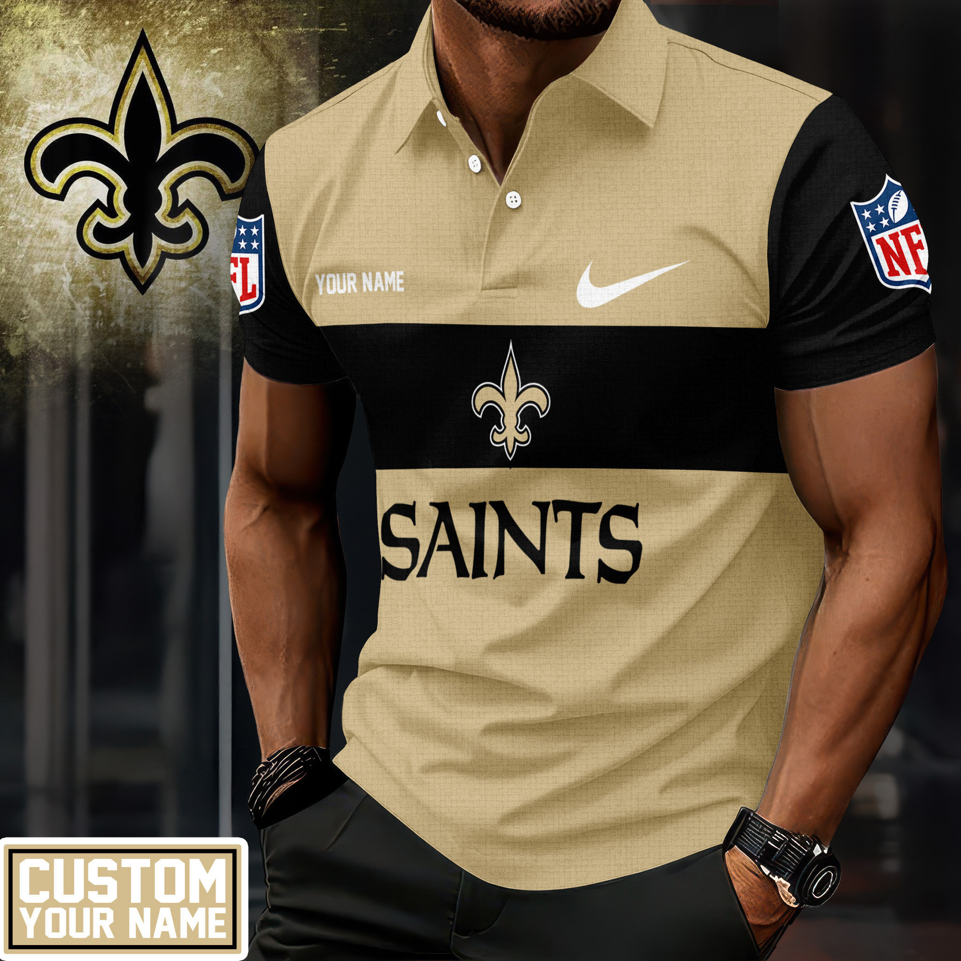 New Orleans Saints | Premium NFL Men Polo Shirt TD230825 - Perfect Gift For Fan