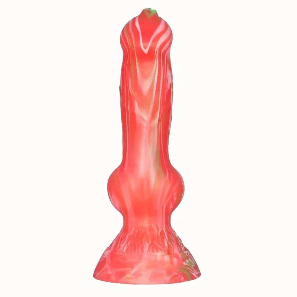 Soft Liquid Silicone Wolf Dog Dildo – Realistic Suction Cup Toy for Vaginal & Anal Play