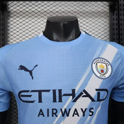2025/2026 Player Version Manchester City Home Football Shirt