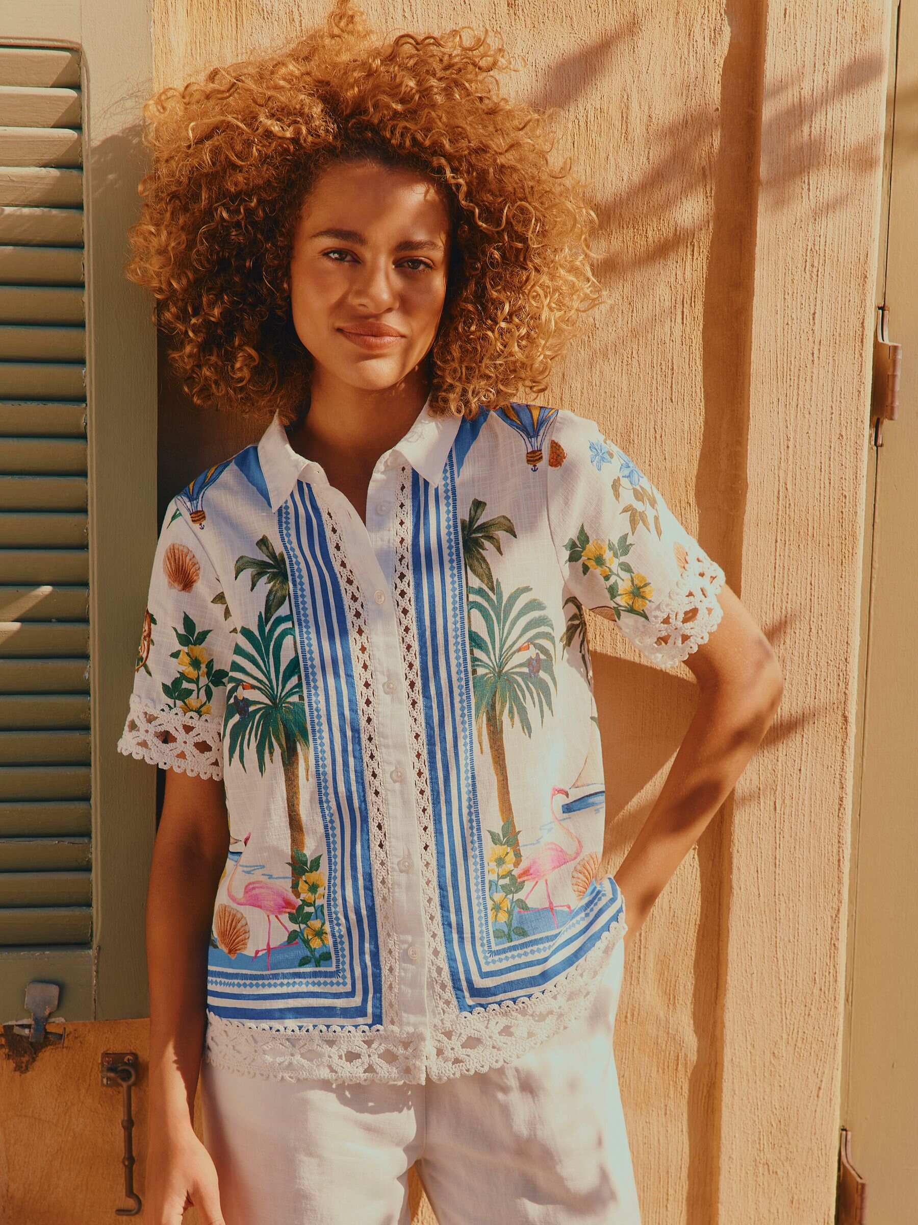 Isobel Multi Crochet Shirt