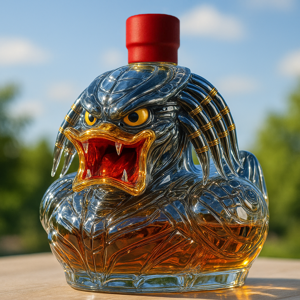 Predator Duck Whiskey Bottle