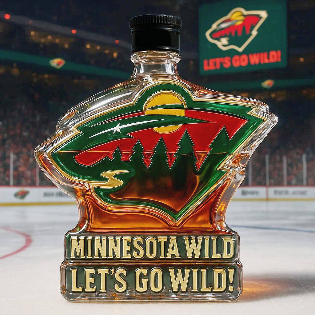 Minnesota Wild Limited Edition Whiskey Bottle