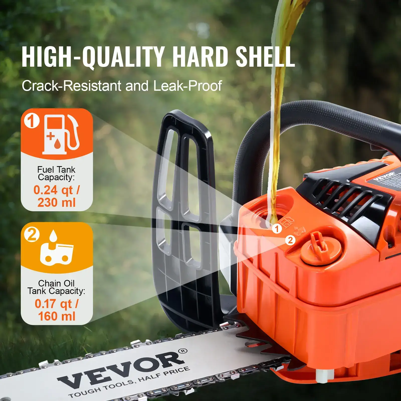 Gas Chainsaw, Various specifications, Gasoline Powered Chain Saw, Handheld Cordless Petrol Chainsaws for Tree Wood Branch Cutting, Tree Trimming, Land Clearing, Farm Garden Ranch Forest Cutting Use